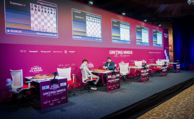 Les premiers arrivés ! (Photo : Grand Chess Tour).